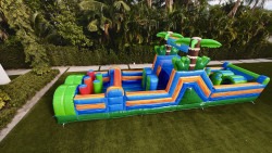 40' Dual Lane Jungle Trek Obstacle Course