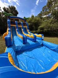 dual lane banana split water slide jupiter 1781236798 17' Banana Split Dual Lane