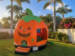Pumpkin Bounce House W/Hoop